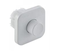 Bouton poussoir Geberit manuel pneumatique à encastrer, blanc alpin