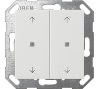 Bouton-poussoir Gira KNX à bascule 2f flèches système 55 blanc pur brillant, 1 pièce.