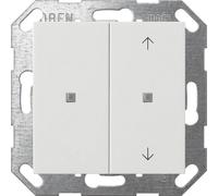 Bouton-poussoir Gira KNX à bascule, 2f, sans impression/flèches, système 55, blanc pur, 1 pièce.