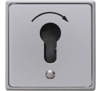 Bouton-poussoir Hager encastré WDE4450 pour demi-cylindre profilé en fonte moulée sous pression IP44