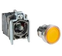 Schneider Electric Schneider Electric Bouton-poussoir lumineux à pression avec module LED, 24V, 1NO, 1NF XB4BW35B5 Quantité:1