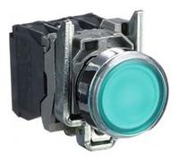 Bouton-poussoir Harmony XB4 - lumineux - 1F + 1O - 24v - Ø22 - vert G