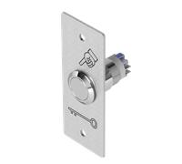 Bouton poussoir INOX 19 mm NO+NC bornier à vis + plaque PBP19_3 - SEWOSY - PB19NO+NC_ST_SI