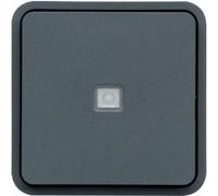 Bouton poussoir inverseur à voyant lumineux Cubyko 1o/1f - composable - IP55 - gris gris G