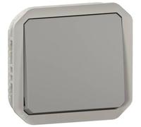 Bouton Poussoir Inverseur - No/nc - Gris - Composable Legrand Plexo 069541l