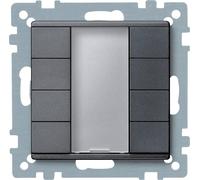 Bouton-poussoir KNX 4x plus, anthracite 627814