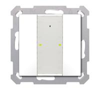 Bouton-poussoir KNX Plus 55 double, finition blanc brillant BE-TA55P2.G2 | MDT | BE-TA55P2.G2 | Détecteur de proximité