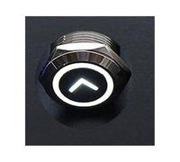 Bouton poussoir LED en métal, 19/22mm, interrupteur momentané, étanche, marche-arrêt automatique for voiture, Direction 3V 12V, appareil ménager(WHITE,22MM LATCHING_5V)