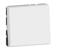Bouton poussoir - LEGRAND - Mosaic Easy-Led - Blanc - 2 boutons - Compatible Européen