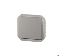 Legrand Poussoir NO Plexo 069540L composable étanche avec enjoliveur gris