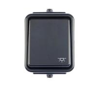 Bouton-poussoir lumière étanche IP44 Noir WNT102C05 Cedar Schneider
