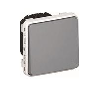 - Bouton poussoir lumineux 6A bascule inverseur saillie - Plexo - gris