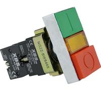 Bouton-poussoir lumineux double Bouton-poussoir 0-1 Bouton rouge vert NG22-BW8465 XBS