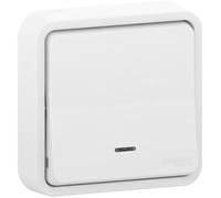 Schneider Electric SC5SHN0212470 Bouton Poussoir Luminaire complet mureva Styl, 250 V, Blanc