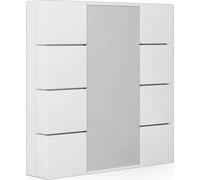 Bouton-poussoir MDT 55 à 8 positions, blanc pur brillant, 1 pièce.