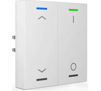 Bouton-poussoir MDT KNX Light 55 x 55 mm double RGBW, avec température, blanc pur brillant, Jal./Sch., 1 pièce.