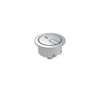 Bouton poussoir mécanisme double chasse ø48 et ø58 et trou d'encastrement ø50 - ROCA AH0011300R