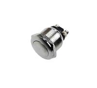 Bouton Poussoir Métallique 2A 250V Chrome