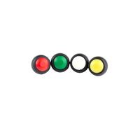 Bouton-poussoir momentané étanche SPDT, 5 pièces, rouge/vert/blanc/noir/bleu/jaune/Orange, marche-arrêt 12mm(Black)