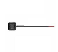 Bouton poussoir momentané interrupteur marche/arrêt en plastique noir 12V 24V bouton d'alarme bricolage lampe de poche montage Surface Mini