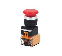 Bouton-poussoir momentané, réinitialisation automatique, sans verrouillage, bouton rond 1NO1NC, contact argenté, 22mm, LA38-11M, 1 pièce