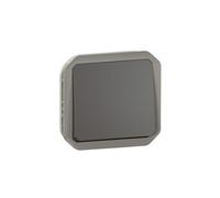 bouton poussoir - no - anthracite - composable - legrand plexo 069810l