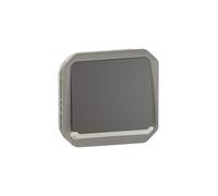 bouton poussoir - no - lumineux - anthracite - composable - legrand plexo 069813l