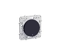 Bouton-poussoir ODACE 10 A à vis lumineux anthracite 0,15 mA - SCHNEIDER ELECTRIC - S546276