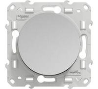 Bouton-poussoir ODACE 10A à vis aluminium 50/60 Hz - SCHNEIDER ELECTRIC - S530206 Aluminium G