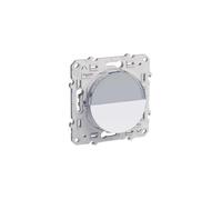 Schneider Electric – Poussoir Odace S520266 avec porte-étiquette Blanc à vis