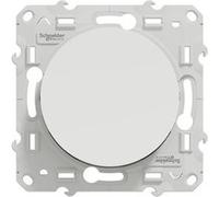 Bouton-poussoir ODACE 10A à vis finition brillante - SCHNEIDER ELECTRIC - S520206 Blanc G