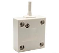 Bouton poussoir PC pour porte d'armoire, contrôle de la lumière (blanc) | Fonction auto-serrante, utilisation facile, pour portes d'armoire, tension CA 250 V, mécanique robuste