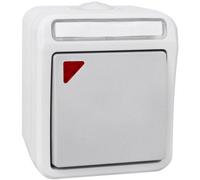 Bouton-poussoir Peranova 102449 Pera gris clair, gris foncé
