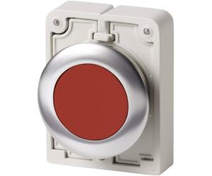 Bouton-poussoir plat, rond, chromé Eaton M30C-FD-R 182918 rouge 1 pc(s)