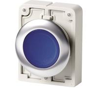 Bouton-poussoir plat, rond, chromé Eaton M30C-FDL-B 182940 bouton bleu 1 pc(s)