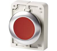 Bouton-poussoir plat, rond, chromé Eaton M30C-FDL-R 182926 rouge 1 pc(s)