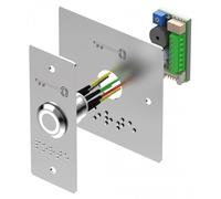 Bouton poussoir PMR lumineux vert/blanc 2 plaques Sewosy PB19VB_BBL-LE