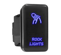 Bouton poussoir Rock Lights Symbol Ancien modèle compatible avec Toyota (/ Surface Taille 3,9 x 2,1 cm)