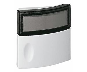 Bouton-poussoir Salsa 041647 24V pour carillon ou sonnette LEGRAND