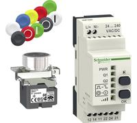 Bouton-poussoir Schneider Electric XB4RFA02 XB4RFA02 240 V/AC 1.5 A à rappel 1 set