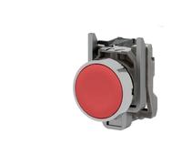 Schneider Electric Bouton-poussoir Harmony XB4BA42 - affleurant Ø22, plat, 1 bouton rouge
