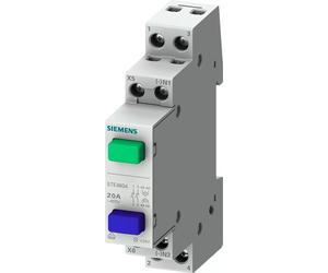 Bouton-poussoir Siemens, 1F/1O 20 A, 1 bouton rouge sans fonction de verrouillage 5TE4805