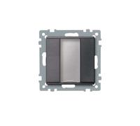 Bouton-poussoir simple plus, anthracite, Système M