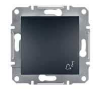 Bouton-poussoir sonnette mécanisme Anthracite Schneider Asfora