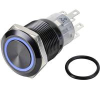 Bouton-poussoir TRU COMPONENTS LAS1-AGQ-22E/B/12V/A TC-9428176 250 V/AC 3 A 2 x Off/(On) IP65 à rappel 1 pc(s)