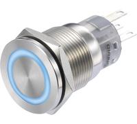 Bouton-poussoir TRU COMPONENTS LAS1-AGQS-11E/B/12V 1272972 250 V/AC 3 A 1 x Off/(On) IP65 à rappel 1 pc(s)