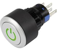 Bouton-poussoir TRU COMPONENTS LAS1-AWY-11T/G/12V/P 1303030 250 V/AC 3 A 1 x Off/(On) IP65 à rappel 1 pc(s)
