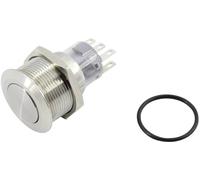Bouton-poussoir TRU COMPONENTS TC-GQ22-A-22/S203 1602493 250 V 5 A 2 x Off/(On) IP65 à rappel 1 pc(s)