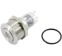 Bouton-poussoir TRU COMPONENTS TC-GQ22-A-22D/B/12V/S203 1602495 250 V 5 A 2 x Off/(On) IP65 à rappel 1 pc(s)