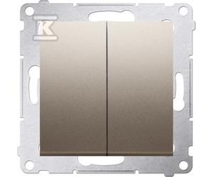 BOUTON POUSSOIR UDW.GOLD MAT SIMON54 DP2.01/44